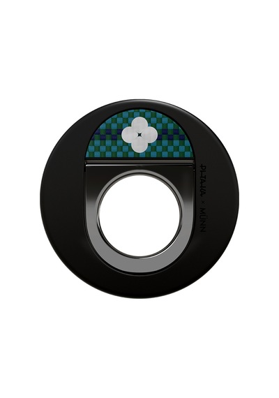 Pitaka Aramid Fiber Flora İn Grid Serisi Magez Grip 3 Magnetik Ring Stand Telefon Tutucu Mavi