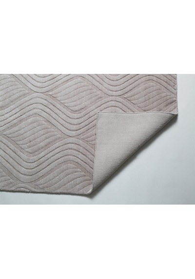 Çam Halı Emboss Jr10 Krem Modern Desen Yeni Zellanda Yünü Ve Visk 130X190 Krem