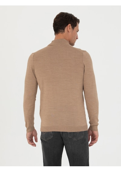 Cacharel Erkek Camel Kazak /triko 50270172-vr015 Kahverengi