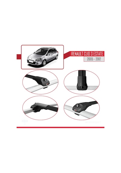 Renault Clio 3 Estate 2005-2012 Arası İle Uyumlu Ace-1 Ara Atkı T