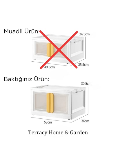 X-large Ebatlı, Üst Üste İstiflenebilir, Katlanabilir Dörtlü Dolap, Renkli Kulplu Çok Renkli
