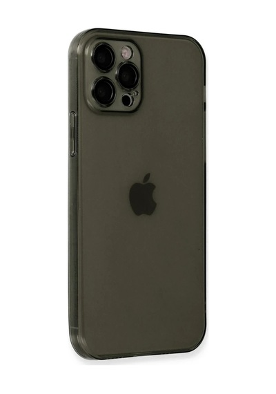 Apple İphone 12 Pro Kılıf Fly Lens Silikon - Siyah 0.2M-Çok Renkli