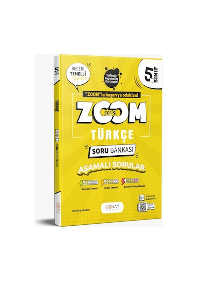 Günay Yayınları 5. Sınıf Zoom Soru Bankası Yeni 5 Kitap Seti