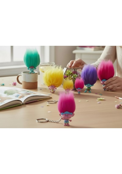Mattel Trolls Band Together Sürpriz Figür - 1 Adet Çantaya Takılabilen Sürpriz Troll Figür