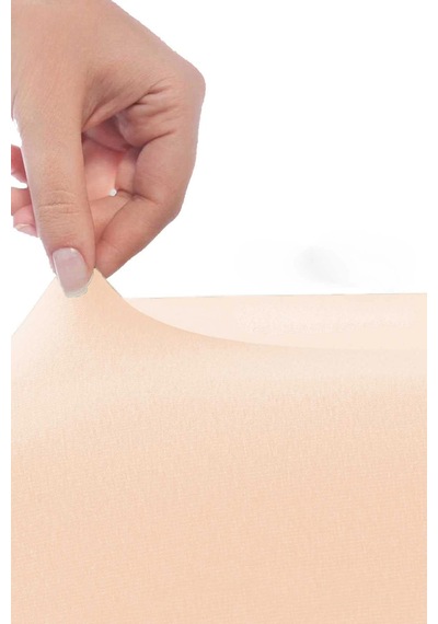 Çift Kişilik Düz Penye %100 Pamuklu Lastikli Çarşaf 200x200 Cm Battal Boy Newsheet Somon Çok Renkli