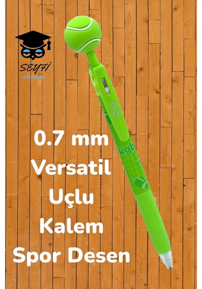 0.7 Mm Versatil Uçlu Kalem Spor Desen Yeşil