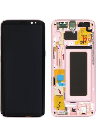 Samsung Galaxy S8 Sm-g950 Lcd Ekran Dokunmatik Çıtalı Mor