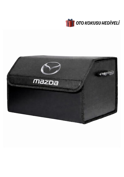 Mazda Marka Logolu Oto Bagaj Organizer Çanta Oto Bagaj Çantası 2 Bölmeli Suni Deri Boyutlar : 48 Cm X 31 Cm X 29 Cm