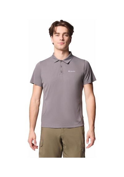 Columbia Zero Rules Light Erkek Kısa Kollu Polo T-shirt-6548 Koyu Gri