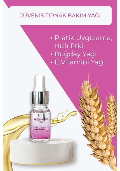 Juvenis E Vitamini İçeren Tırnak Bakım Yağı 10 ML