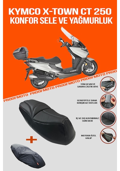 Kymco X-town Ct 250 Konfor Sele Ve Yağmurluk Kılıf