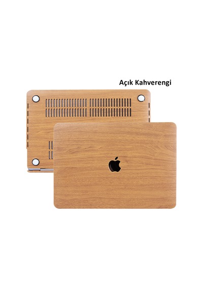 Apple Uyumlu MacBook Pro Kılıf HardCase A1706 A1708 A1989 A2159 Kılıf Wood