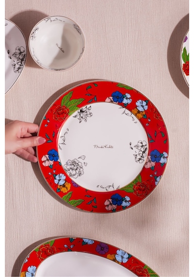 Karaca Frida Servis Tabağı Kırmızı 27 Cm