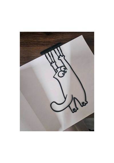 Sevimli Kedi Kitap Ayracı Dekoratif Kitap Tutucu 6 Adet
