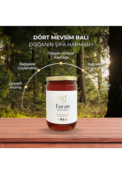 Turan Bal ve Yöresel Dört Mevsim Balı 850 G