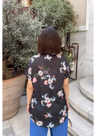 WeShaya Siyah & Mavı Klasik Yaka, Kısa Kol, Digital Baskılı Kumaş, Regular Kalıp/kesim, Gömlek Siyah WeShaya Siyah & Mavı Klasik Yaka, Kısa Kol, Digital Baskılı Kumaş, Regular Kalıp/kesim, Gömlek Siyah