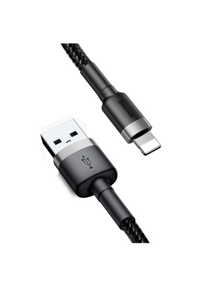 Cafule Serisi, 2.4 A Usb-a & Lightning Şarj Kablosu & Data Aktarım Kablosu, 1 Metre, Gr Standart