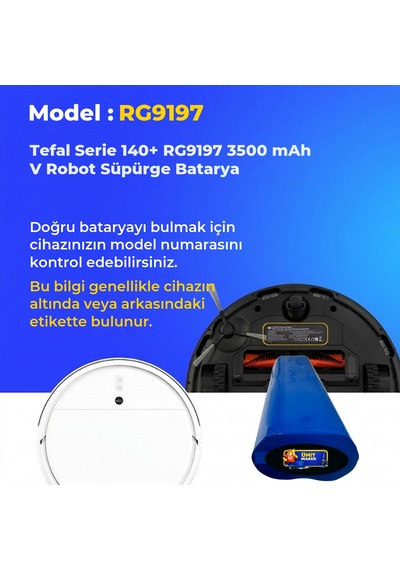 Tefal Serie 140+ Rg9197 3500 Mah V Robot Süpürge Batarya