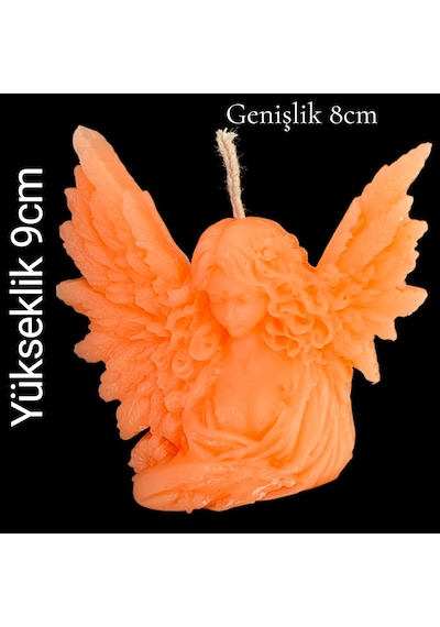 Dekorati Kanatlı Melek Figürü Kokulu Mum Çok Renkli