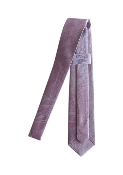 Elifebru Exclusive Handicrafts Ebru Sanatı Saten Kumaş Erkek Gri Pembe Kravat Sakr 144 Gri Pembe 001