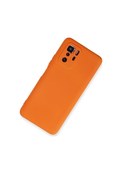 Xiaomi Poco X3 Gt Uyumlu Kılıf Nano İçi Kadife Silikon - Turuncu