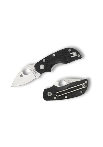 Spyderco Chicago Black G-10 Plainedge Kamp Çakı Siyah