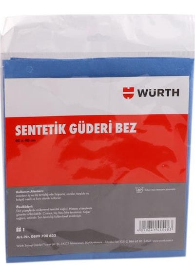 Würth Sentetik Güderi Bez Mavi 40 x 40 CM
