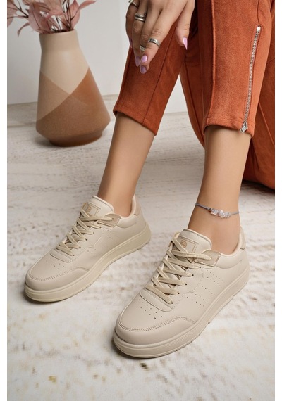 Nesilshoes Darkstep 158 Bej Unisex Sneakers