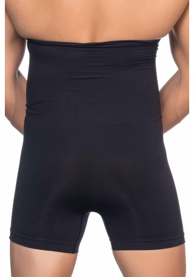 Moon Wear Siyah Mı Emay E1005 Erkek Yüksek Bel Double Boxer Korse Siyah