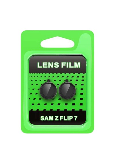 Newface - 414 - Samsung Galaxy Z Flip 7 Raze Metal Kamera Lens - Csmo-tex - - Siyah