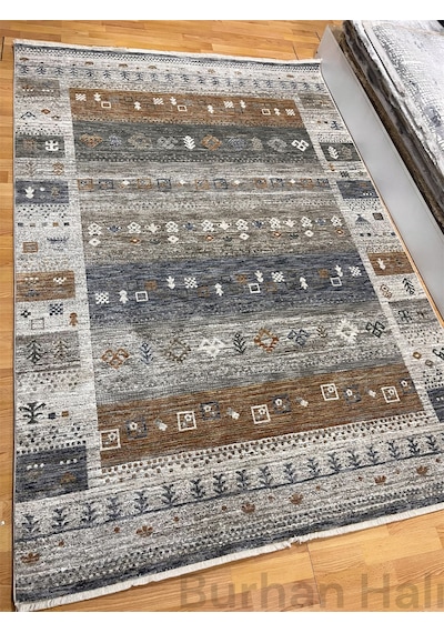 Merinos Halı Valeria Serisi 91010-110 Vintage Etnik Desenli Salon Oturma Odası Halısı Çok Renkli