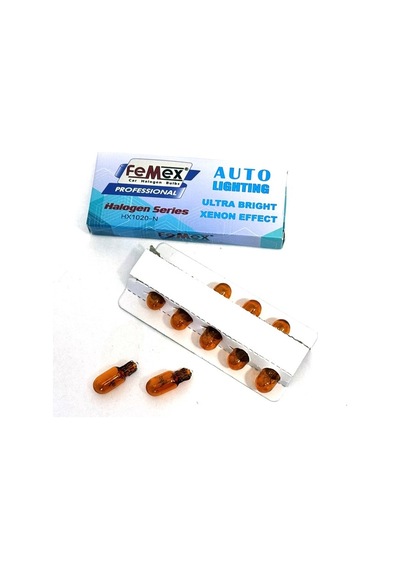 Femex T10 W5w Park Aydınlatma Naturel Turuncu 10'lu Paket
