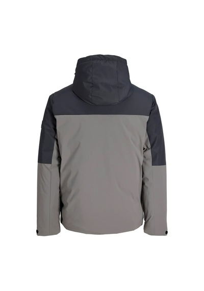 Jack & Jones Erkek Jcoclub Kapüşonlu Su İtici Şişme Mont 12299812 Asfalt