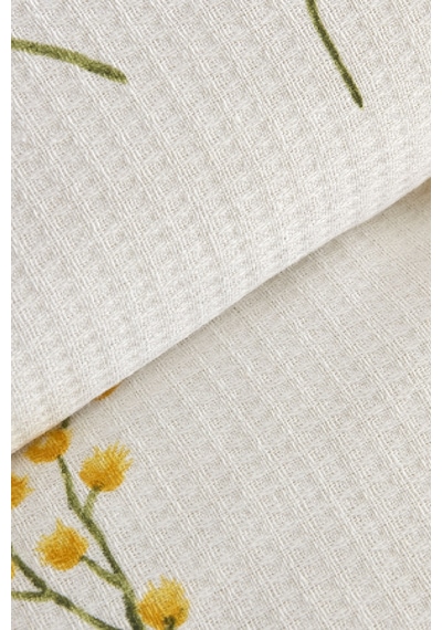 Karaca Home Loretta %100 Pamuk Tek Kişilik Pike Takımı Sarı Sarı