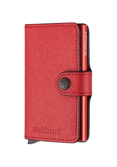 Walsmart Mini New Safiano Akıllı Mekanizmalı Cüzdan Hakiki Deri