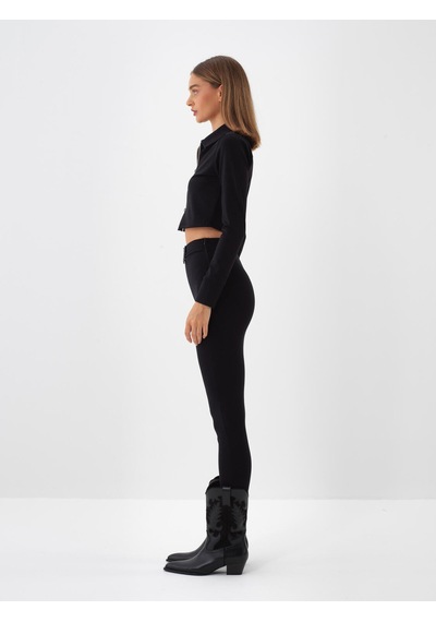 Xint Siyah Slim Fit Tayt 470461