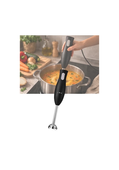 Ergonomik Tasarımlı El Blenderı Paslanmaz Çelik Metal Blender Ayağı Renkli