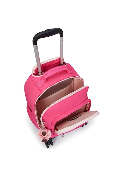 Kıplıng New Zea 8 Tekerlekli Okul Çantası Pembe Happy Pınk C