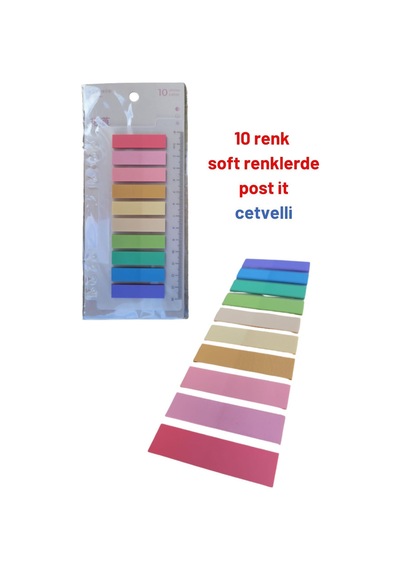 Post-it Sticky Notes Şeffaf Renkli Yapışkan Not Defteri Etiketi Yer Imleri
