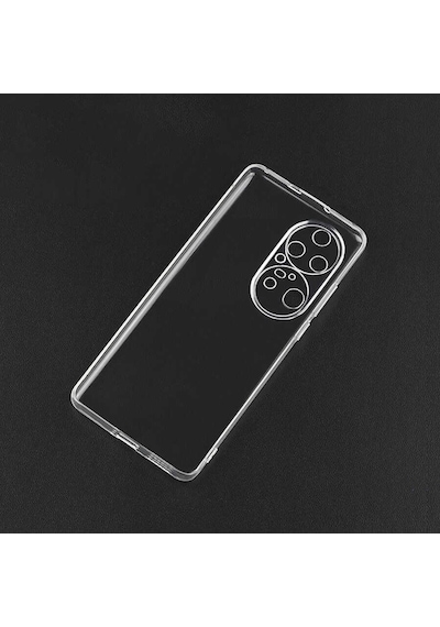 Huawei P50 Pro Kılıf Uzrm Süper Silikon Kapak - Renksiz Renksiz