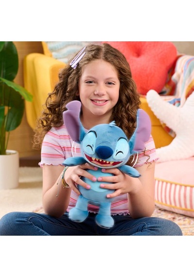 Ttc35000 Stitch Kıkırdayan Peluş Mavi