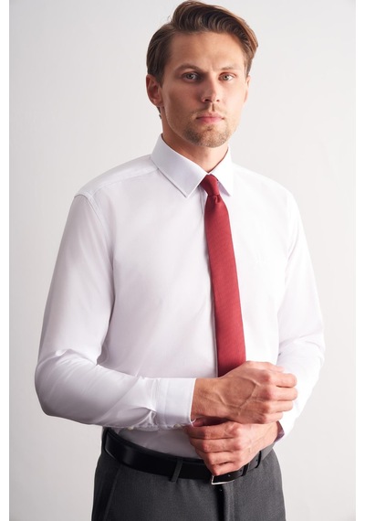 İmza Beyaz Klasik Yaka Uzun Kol Cepsiz Slim Fit Basic Pamuklu Gömlek 1004255057 Beyaz İmza Beyaz Klasik Yaka Uzun Kol Cepsiz Slim Fit Basic Pamuklu Gömlek 1004255057 Beyaz