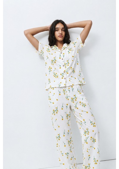Standart Boy Elastanlı Çok Renkli Pijama Takımı