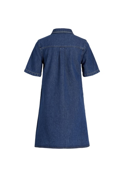 Jack & Jones Kadin Kisa Kollu Denim Elbise - Amara - 12289263 Medium Blue Denim Jack & Jones Kadin Kisa Kollu Denim Elbise - Amara - 12289263 Medium Blue Denim