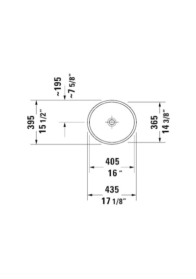 Duravit - Starck 2 Çanak Lavabo Beyaz 40 Cm - 2321440000- Beyaz