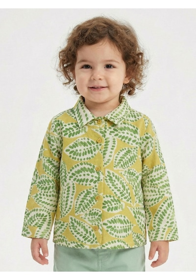 Xo Kids Kız Çocuk Gömlek 9 Ay-3 Yaş 38609 Yeşil