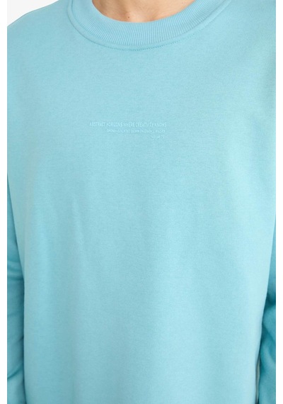 Defacto Boxy Fit Bisiklet Yaka Baskılı Sweatshirt X8282az25augn203 Yeşil Defacto Boxy Fit Bisiklet Yaka Baskılı Sweatshirt X8282az25augn203 Yeşil