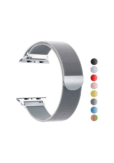 Apple Uyumlu  Watch 38 MM Milano Loop Çelik Kordon 38 MM Kayış Seri 1-2-3