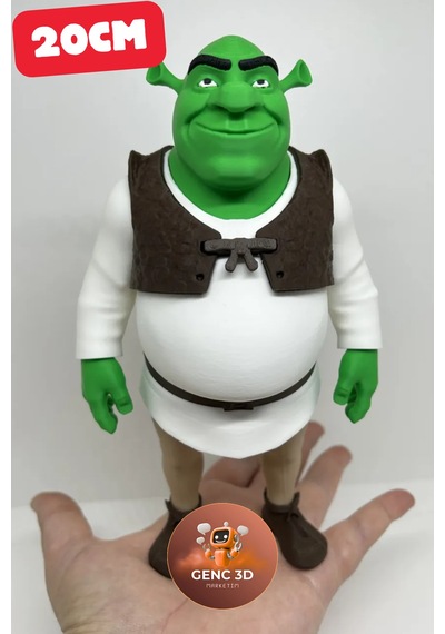 Shrek Koleksiyonluk Figür - 20 Cm Detaylı Heykel - Nostaljik Animasyon Dekoru