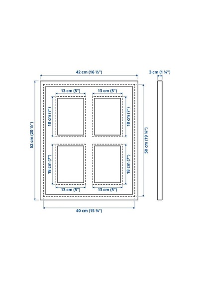 Ikea Rödalm Derinlik Efektli Fotoğraf Çerçevesi 10 X 15 Cm Siyah